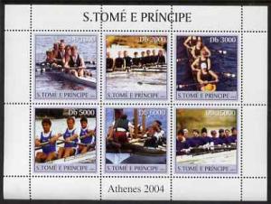 St Thomas & Prince Islands 2003 Rowing perf sheetlet ...