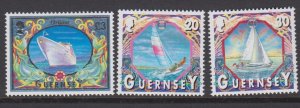 Guernsey Ships New Values 3vals - Unmounted mint