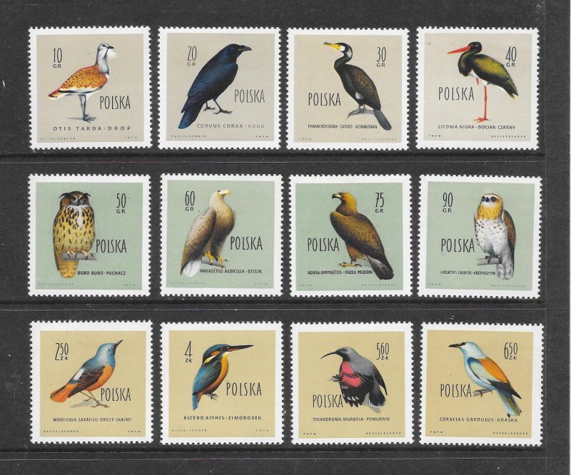 BIRDS - POLAND #935-46  MNH