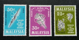 *FREE SHIP Malaysia 3rd South East Asian Peninsular Games 1965 Sport (stamp) MNH