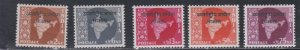 India International Commission in Laos # 6-10, Mint LH, 1/3 Cat.