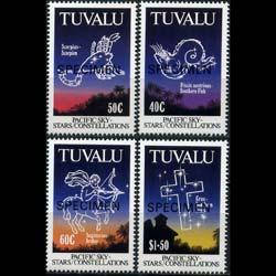 TUVALU 1992 - Scott# 586-9 Constellation Spec. Set of 4 NH