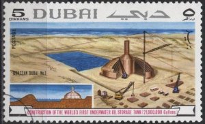 Dubai 113 (used cto) 5h construction of oil storage tank (1969)