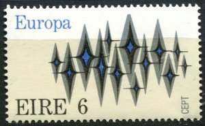 Ireland Sc#317 MNH, 6p bl, sil & blk, Europa (C.E.P.T.) 1972 - Stars (1972)