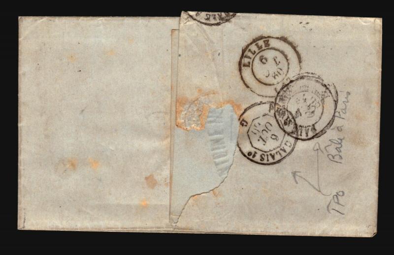 France 1860 Cover to Lille / No Writing Inside - Z15714