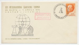 Cover / Postmark Yugoslavia 1970 Chess - International tournament