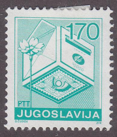 Yugoslavia 1935 Letter, Stamp & Drop Box 1988