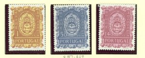 PORTUGAL 1960 EVORA #857-859 SET MNH...$3.50