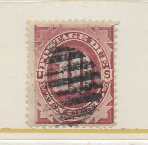 U.S.#J26 The 1891 Bright Claret 10 Cent Postage Due Used C.V. $30.00