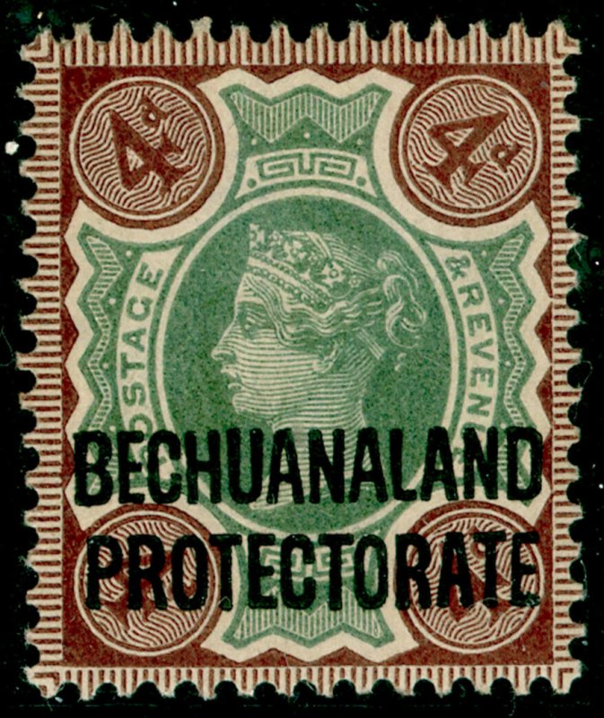 BECHUANALAND SG64, 4d green & purple-brown, M MINT. Cat £27.