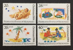 Micronesia 1984 #22,c7-9, Christmas, MNH.