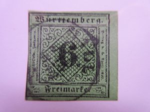 German States WURTTEMBERG Scott 4 USED Lot11 Cat $32.50