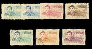 Vietnam - North, O10-16, $200, 1956 Officials, used