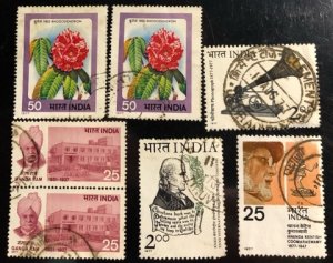 India Scott#761, 764-767 F/VF Used Cat. $4.35