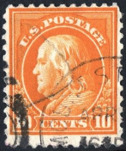 SC#510 10¢ Franklin Single (1917) Used