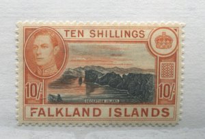 Falklands KGVI 1938 10/ mint o.g. hinged