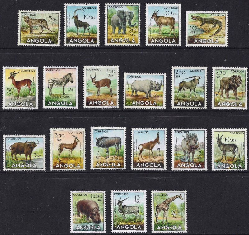 Portugal - Angola 1953 - Animals -  complete MNH set # 362-381