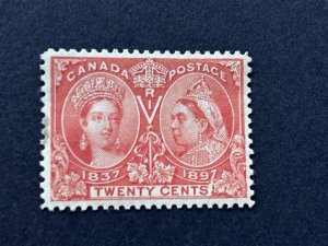 1897 Canada ,Scott #59, Mint 20 cent Stamp Queen Victoria Jubilee, cv $190