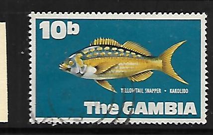 GAMBIA, 257, USED, YELLOWTAIL SNAPPER