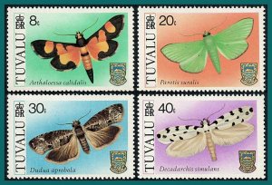 Tuvalu 1980 Moths, MNH #138-141,SG149-SG152