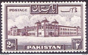 PAKISTAN 1954 KGVI 2R Chocolate SG39a MH