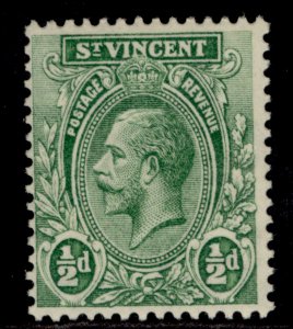 ST. VINCENT GV SG131, ½d green, M MINT.