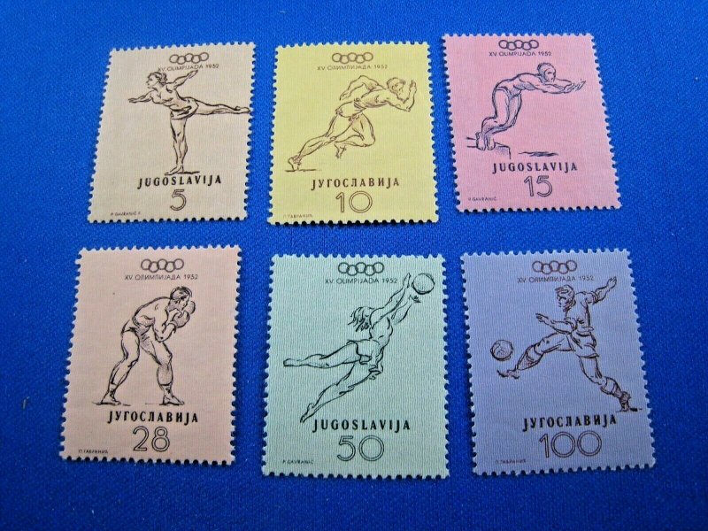 YUGOSLAVIA 1952  -  SCOTT # 359-364   COMPLETE SET    MNH