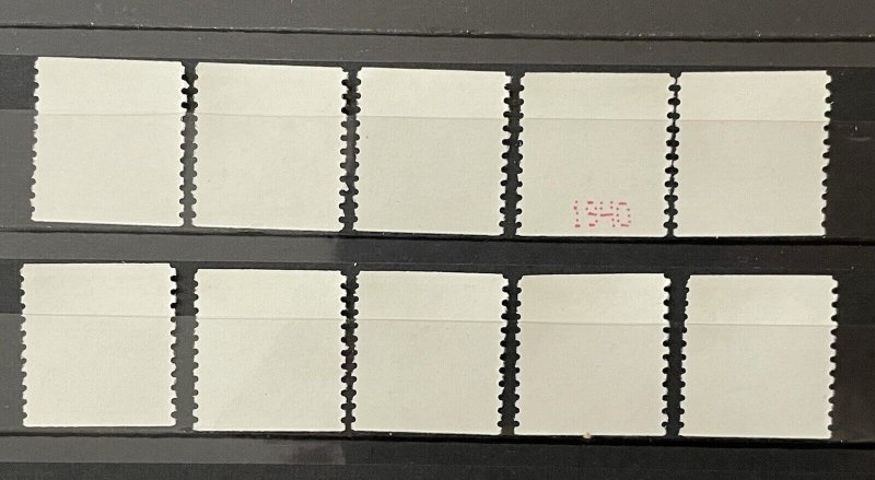 US 2004 Gold Eagles Coil Singles Sc# 3844-53 MNH Complete Set with Plate#