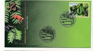 D172001 Endangered Species Snakes FDC United Nations Geneva Bureau