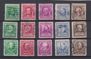 United States # 859-893, Famous Americans, Used Set, 1/3 Cat.