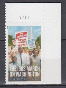 ​(F) USA Sc#4804 Equality March on Washington forever stamp  MNH Plate
