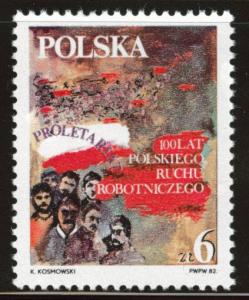 Poland Scott 2530 MNH** 1982 workers movement