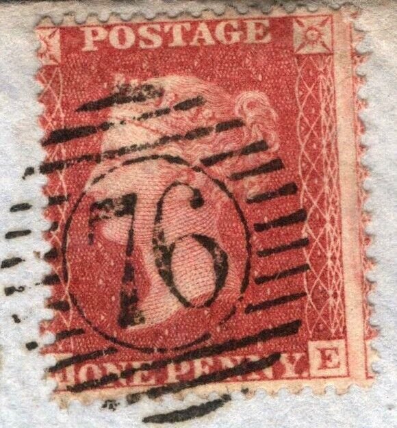 GB LONDON EC DUPLEX SG.40 Covers{2} 1859 Rare *Little Knight-Rider St* UDC NN230