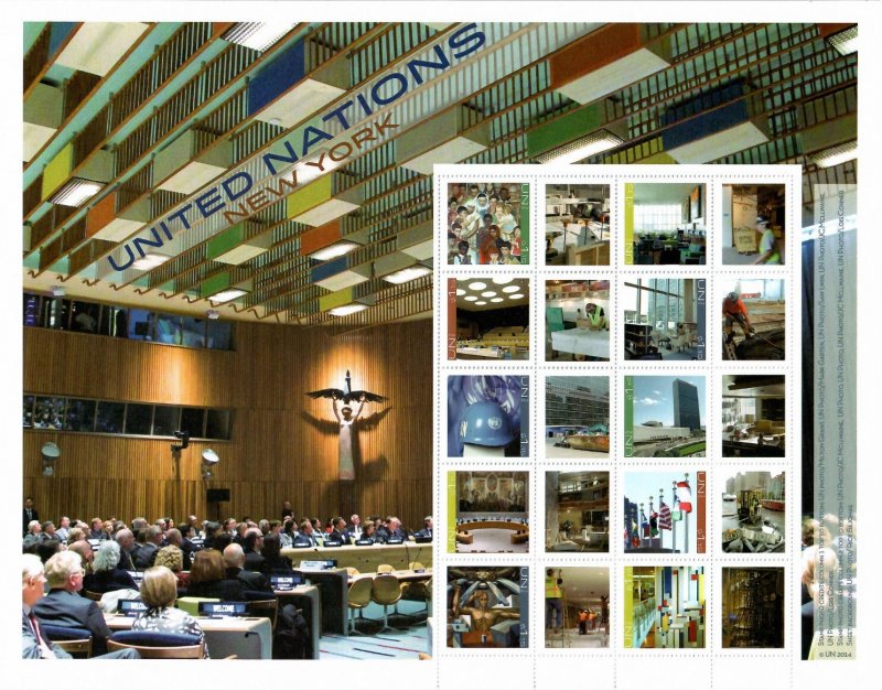 United Nations 2014 - New York - Sheet of 10 Stamps - S57 - MNH