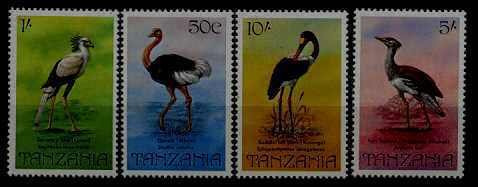 Tanzania 193-96 MNH Birds SCV14.65