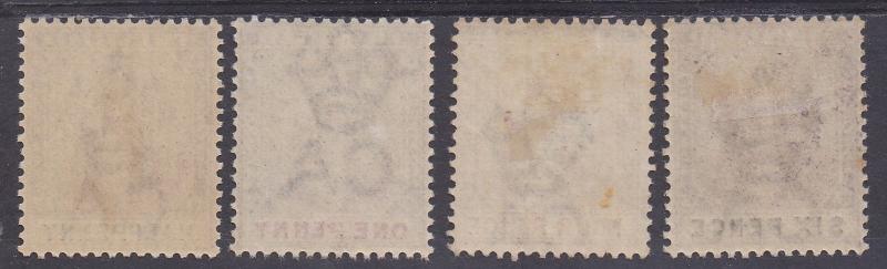 TRINIDAD 1896 BRITANNIA RANGE TO 6D WMK CROWN CA */** 