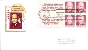 FDC 1972 SC #1395c Farnam - Casa Grande AZ - Bklt Of 4 + Labels - F78691