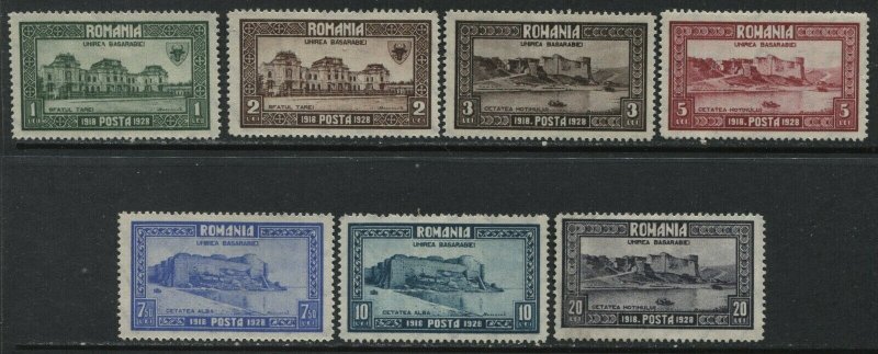 Romania 1928 set mint o.g. hinged