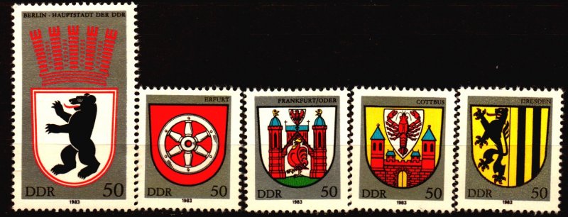 Germany - DDR Scott # 2364 - 2368 Unused NH