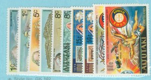 Aitutaki #96-103/115-6  Single (Complete Set)