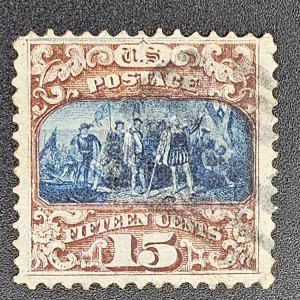 US 119 light cancel VF/NG  G grill with no gum excellent stamp!