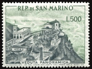 View 1958 l. 500 gray and green excellent, well centered