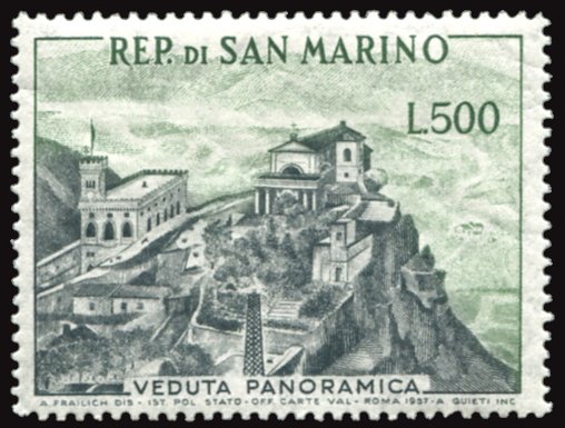 View 1958 l. 500 gray and green excellent, well centered