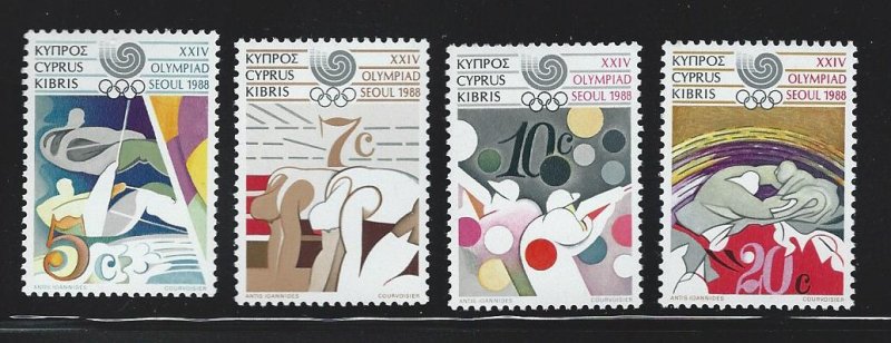 Cyprus mnh  s.c.#  705 - 708