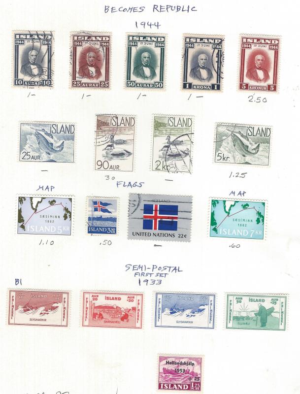 ICELAND COLLECTION SCV $162.80 @ 20% OF CAT VALUE!