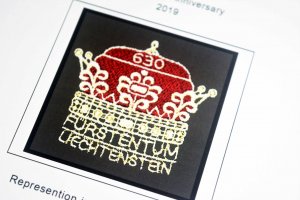 COLOR PRINTED LIECHTENSTEIN 2011-2020 STAMP ALBUM PAGES (66 illustrated pages)