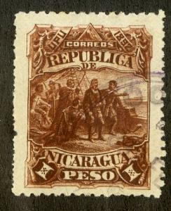 NICARAGUA 46 USED SCV $7.00 BIN $2.25 PEOPLE, UPU