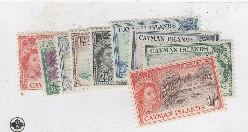 CAYMAN ISLANDS (MK6463) # 135-38,140-41,143-45 MINT/USED QEII DESIGNS  CV $28 