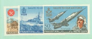Pakistan #219-221 Mint (NH) Single (Complete Set)