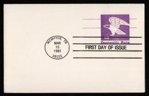 #UY31 'B' Eagle, Hand Cancel FDC **ANY 5=FREE SHIPPING**